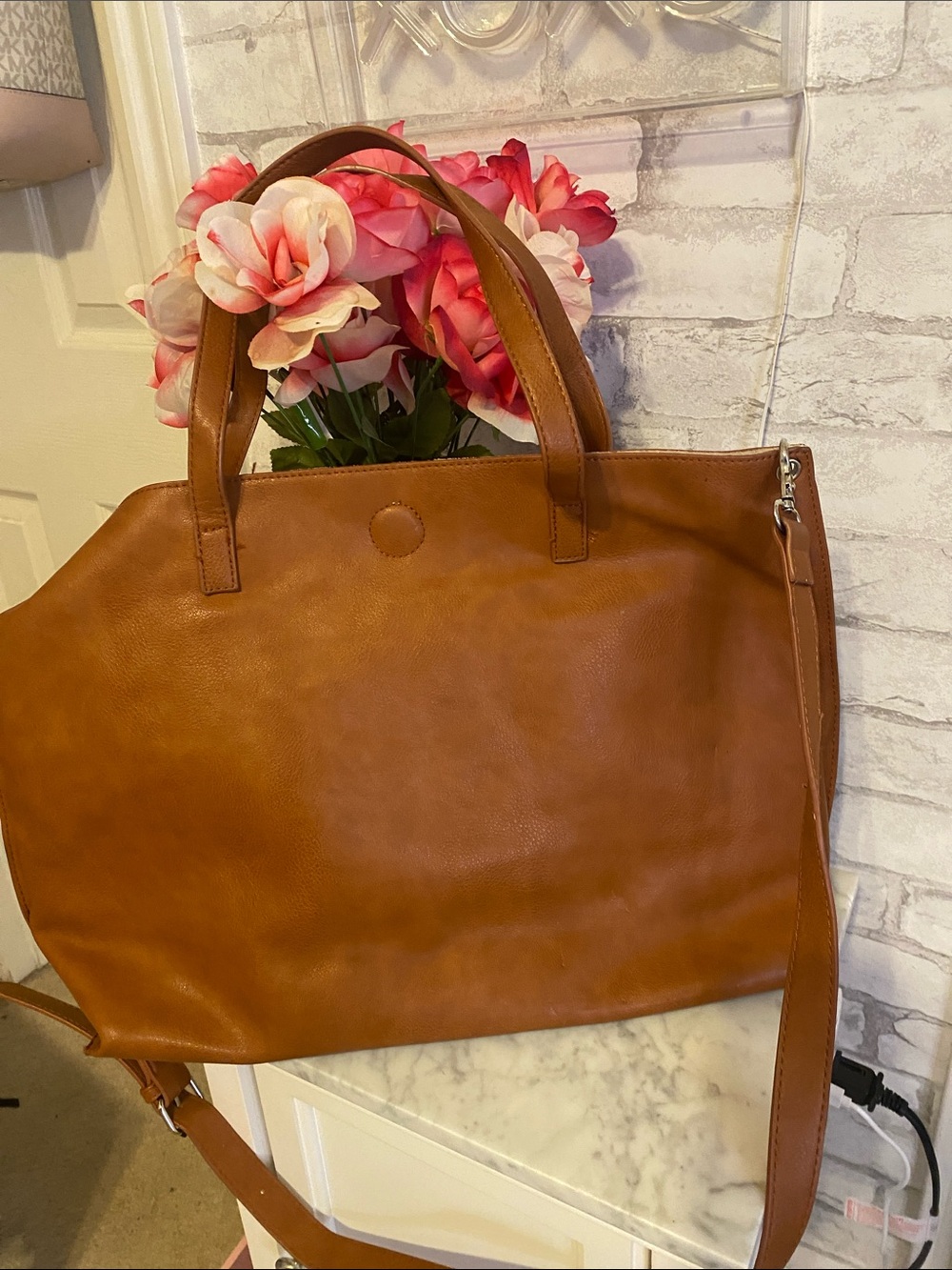 Classic Tan carryall tote